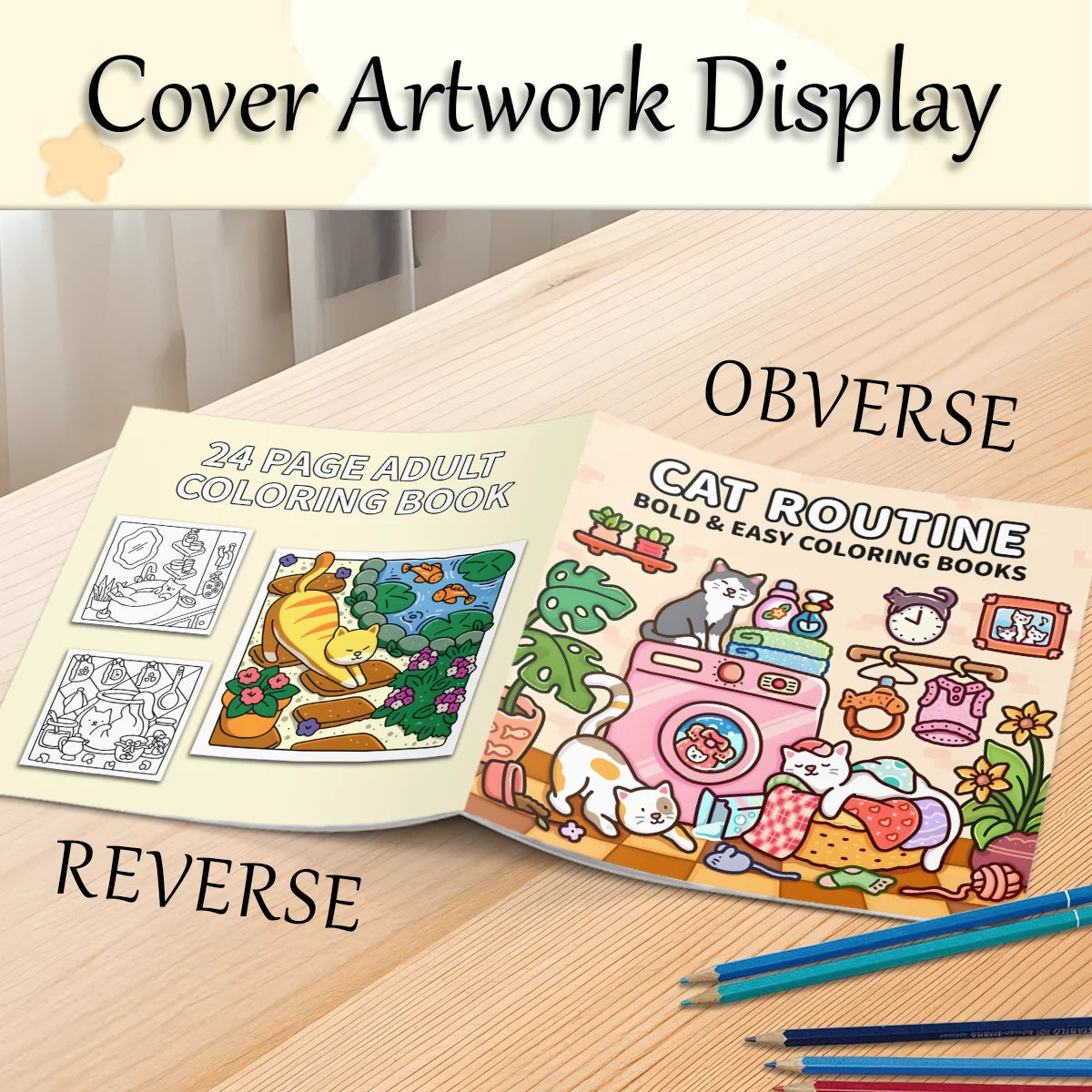 Adult Coloring Book Unique Cat-Themed Picture Book for Relaxation Upgraded Paper for Comfortable Coloring Perfect Gift Friend