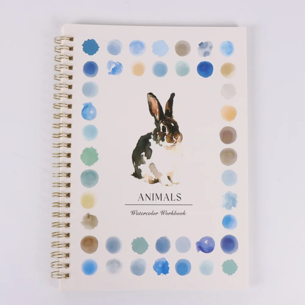 Animal Watercolor Workbook for Beginners, Watercolor Crafts, Adult Watercolor Book (Animals)