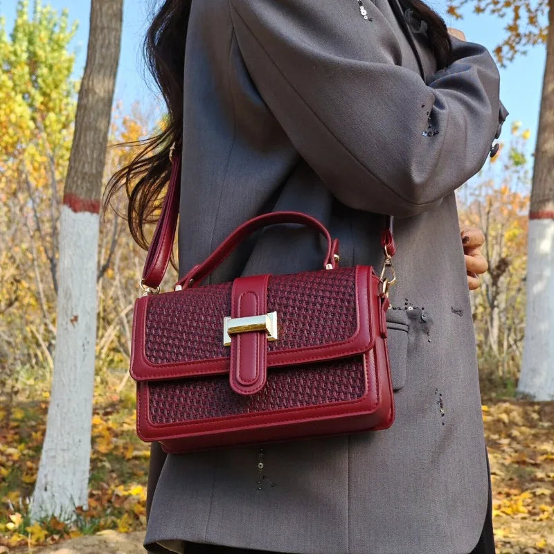 Paris Fashion Designer Elegant Handbag Classic Vintage Style Luxury Women Leisure Business Crossbody Bag Use