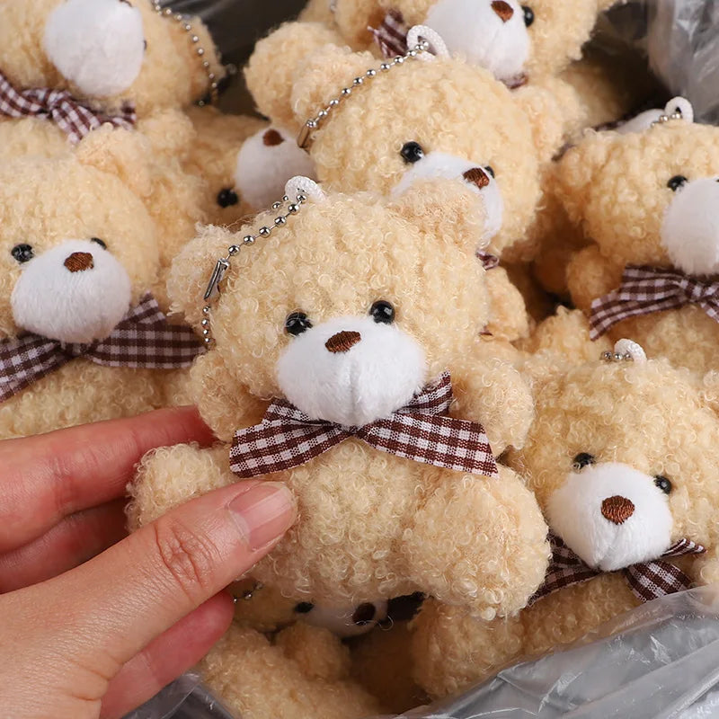 10-30Sets Bear Gift with Organza Bag Thank You Card for Baby Shower Wedding Decoration Supplies Kids Birthday Party Guest Gift