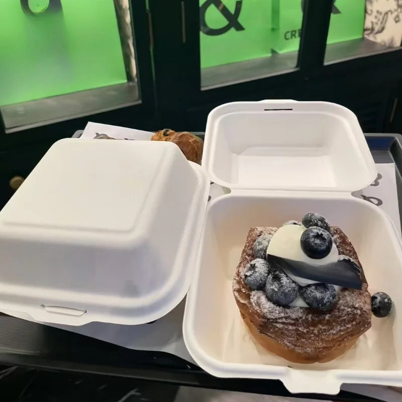 10pcs Disposable packaging box cake packaging box surprise bouquet packaging box bento packaging box hamburger packaging box