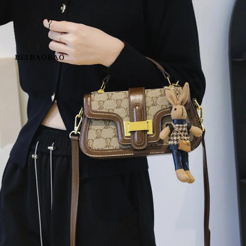 Premium Ladies Leather Handbag Designer Shoulder Bag Women's Crossbody Purse Classic Elegant Tote Bag