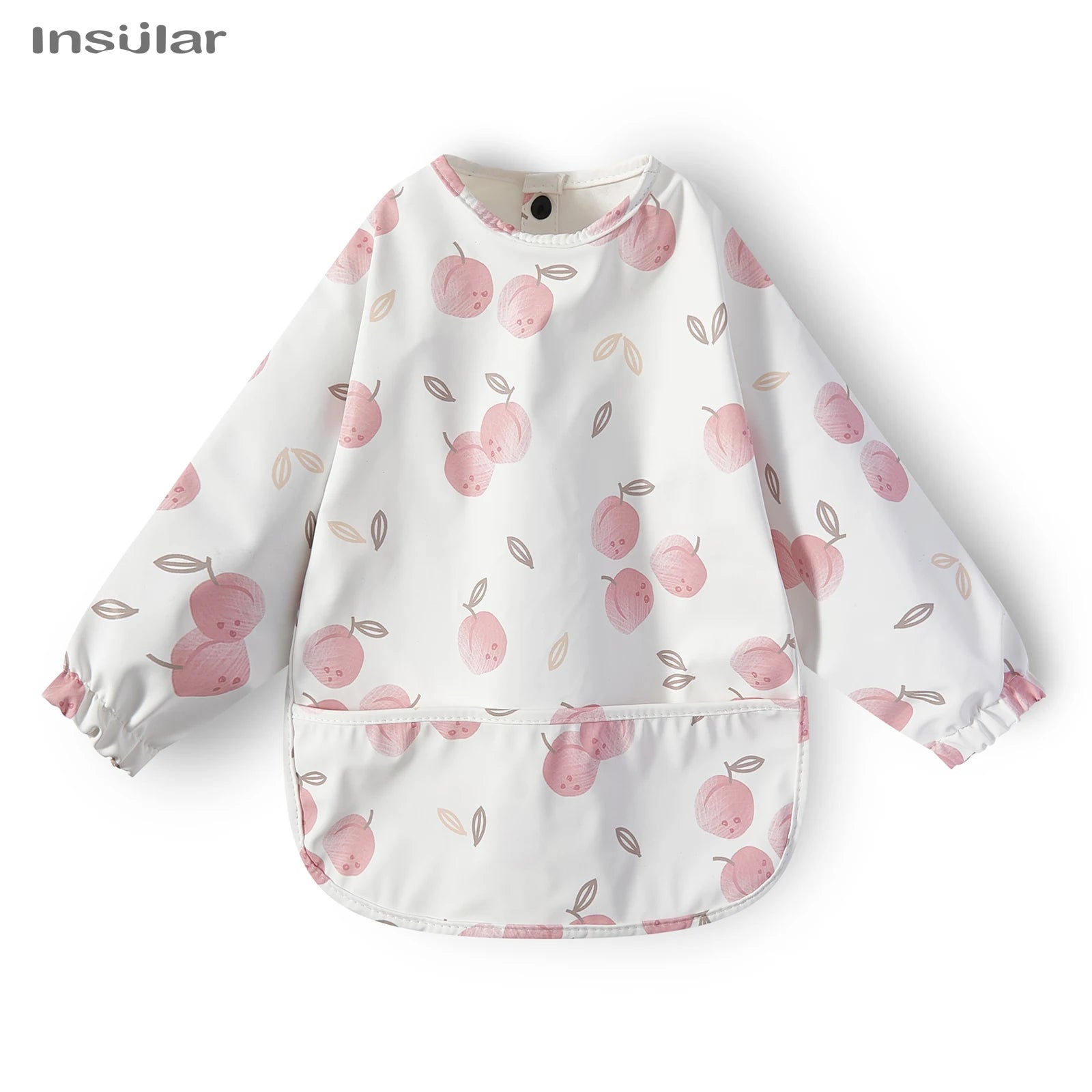 New Baby Bib with Pocket for Feeding Accessories Bibs for Children Waterproof Long Sleeve Bibs Aprons with Long Sleeve