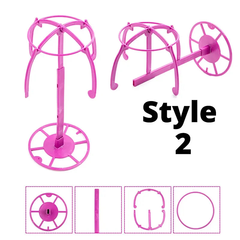 Wig Stands For Multiple Wigs Hanger Display Rack Wig Holder For Styling Plastic Storage Organizer For Wig Rack Stand