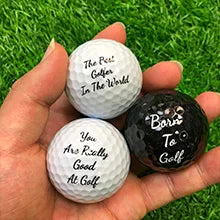 Funny Golf Gifts Set for Men Novelty Golf Gift Included 3 Golf Balls + 3 Golf Tees + 1 Ball Marker Perfect Golfer Gift
