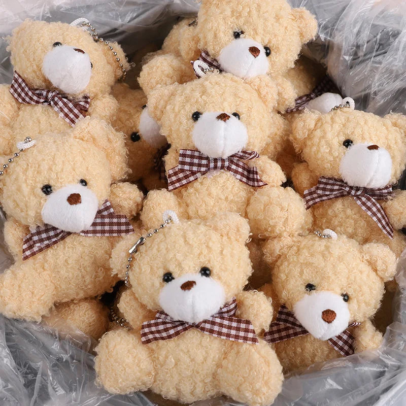 10-30Sets Bear Gift with Organza Bag Thank You Card for Baby Shower Wedding Decoration Supplies Kids Birthday Party Guest Gift