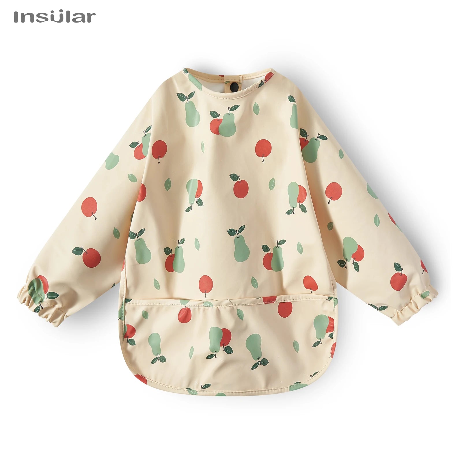 New Baby Bib with Pocket for Feeding Accessories Bibs for Children Waterproof Long Sleeve Bibs Aprons with Long Sleeve