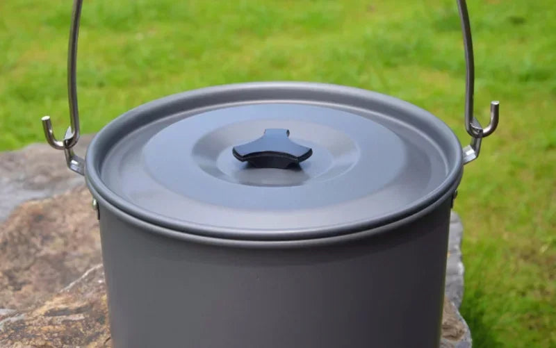 Outdoor Hanging Pot, Camping Pot, Large Barbecue Pot, Self Driving Portable Cookware, Outdoor Cooking Set, Picnic Non Stick Pot