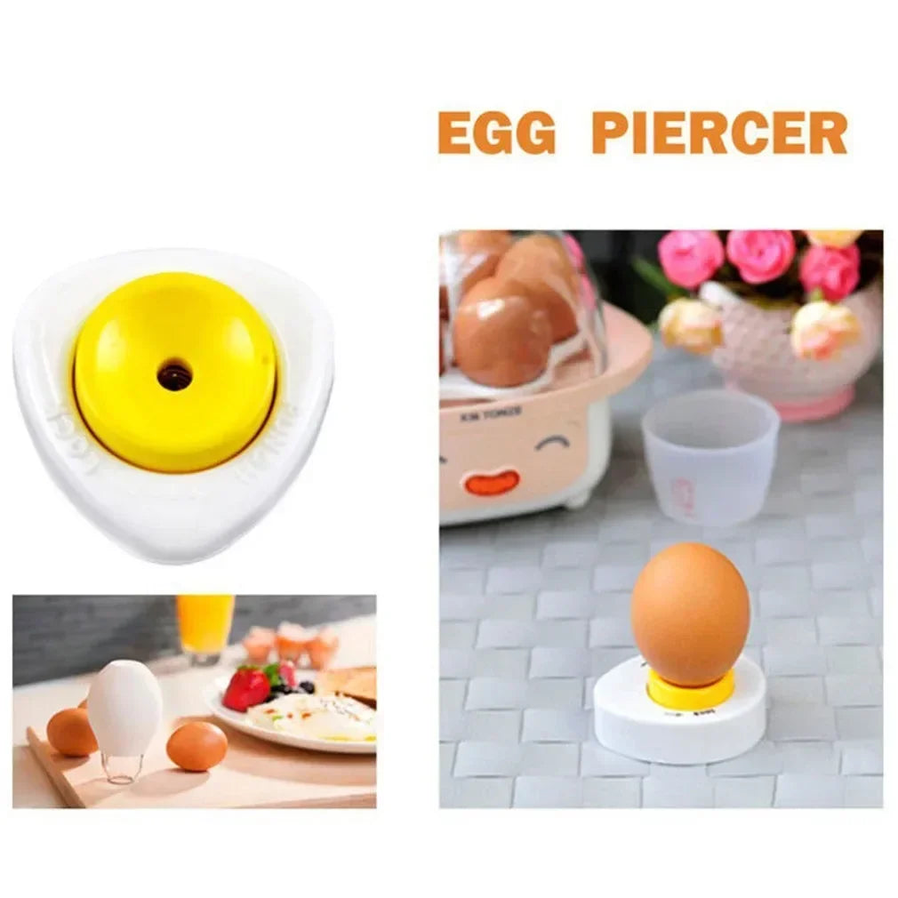 Kitchen Gadget: Semi - Automatic Egg Tool - Egg Piercer, Pricker, Dividers, Beater With Lock for Cooking Dutiful