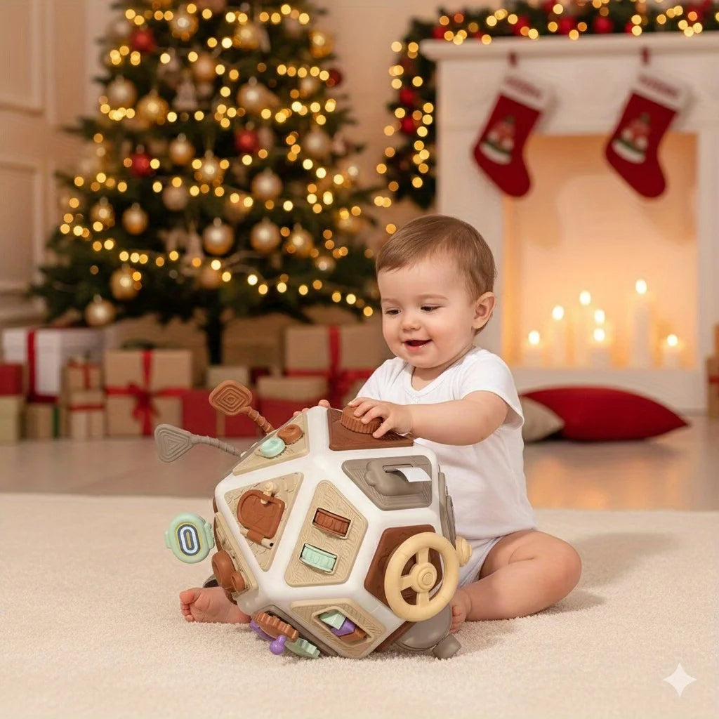 Baby toy polyhedron, baby busy grasp ball, early childhood educational toy gift