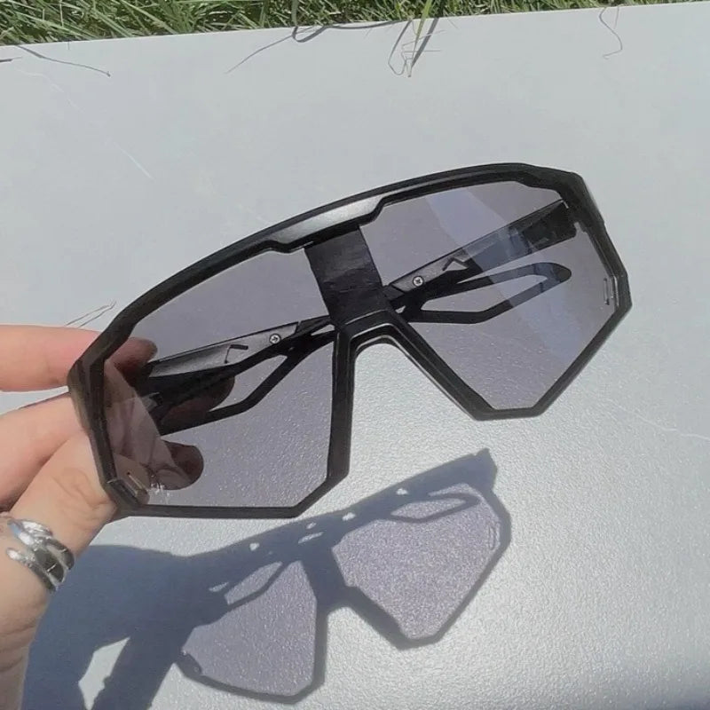 New Sports Cycling Sunglasses Large Frame Fishing Driving Outdoor Goggles Anti-Ultraviolet Windproof Durable Eyewear