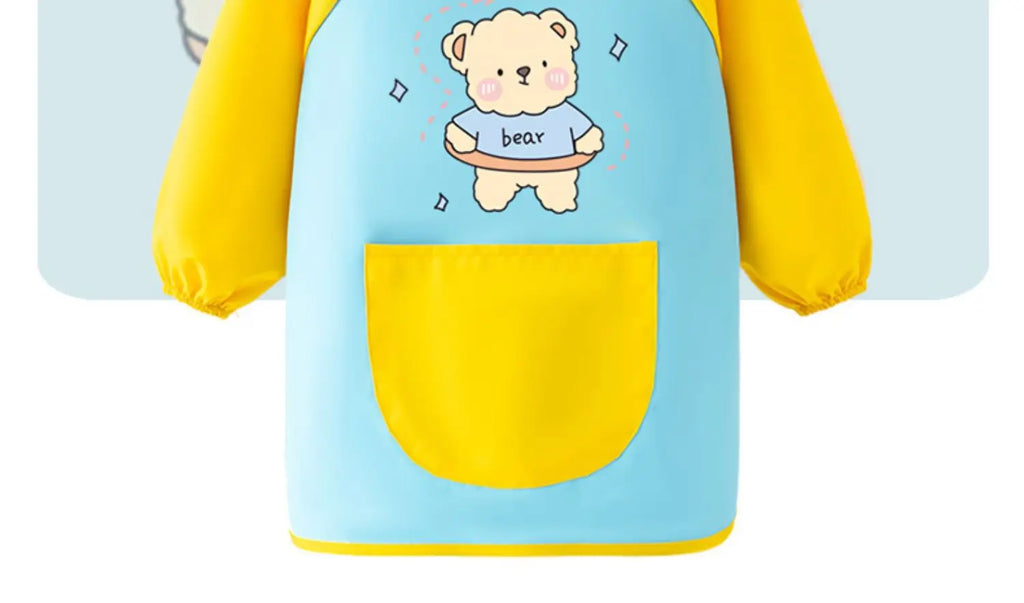 Baby Bib Painting Bib Waterproof Girl Painting Protective Clothing Boy Kitchen Kindergarten Eating Baby Gown