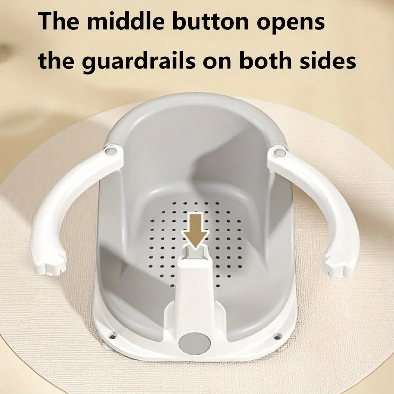 Baby Bath Seat, Baby Bath Support, Baby Sit Up Bath Seat, Children Safety Shower Assistance Supplies for Home Travel Housewarmin