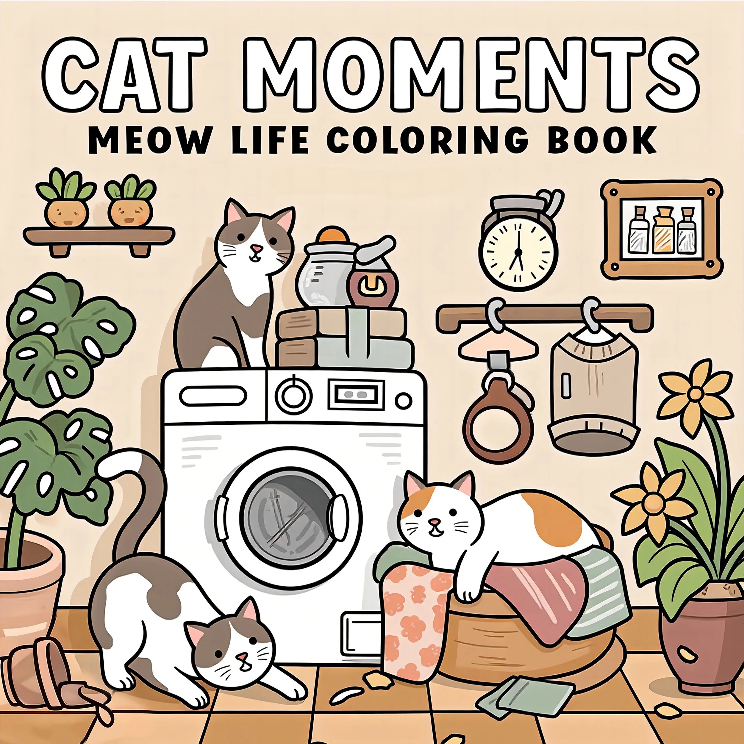 Cat Moments Adult Coloring Book Unique Book for Relaxation Upgraded Paper for Comfortable Coloring Perfect Gift Friend