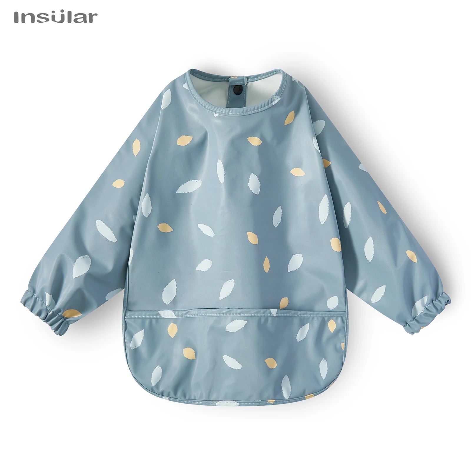 New Baby Bib with Pocket for Feeding Accessories Bibs for Children Waterproof Long Sleeve Bibs Aprons with Long Sleeve