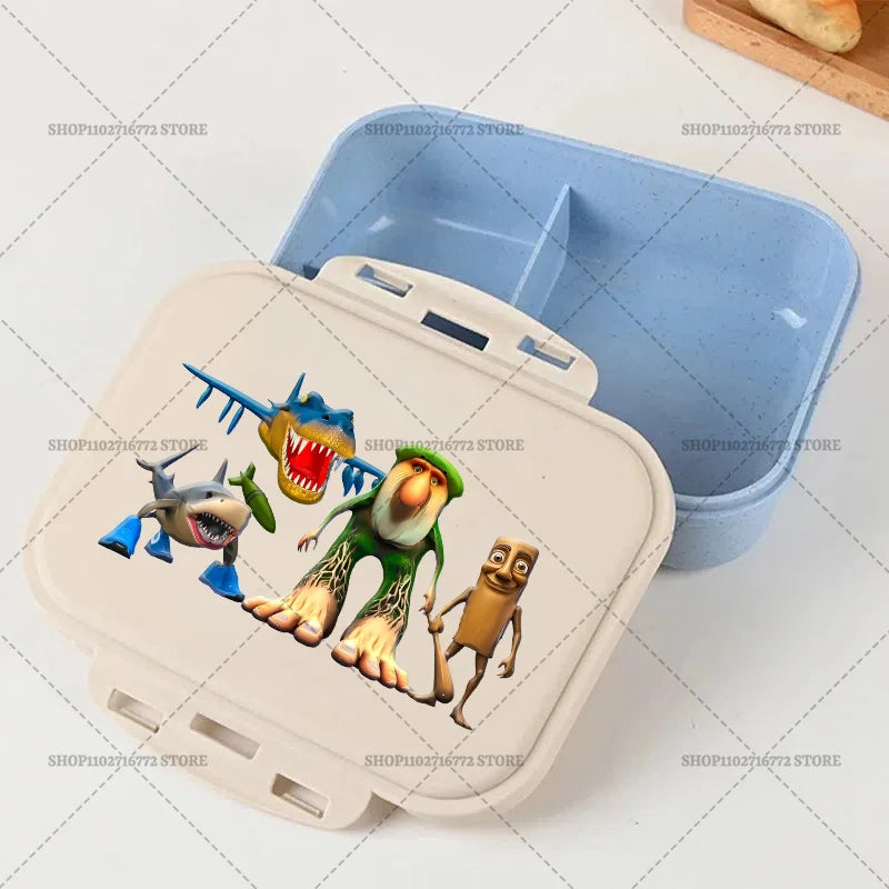 Italian Brainrot Bento Lunch Box Tralalero Tralala Boy Girl Food Storage Containers Kids School Picnic Lunchbox Dinner Case Gift