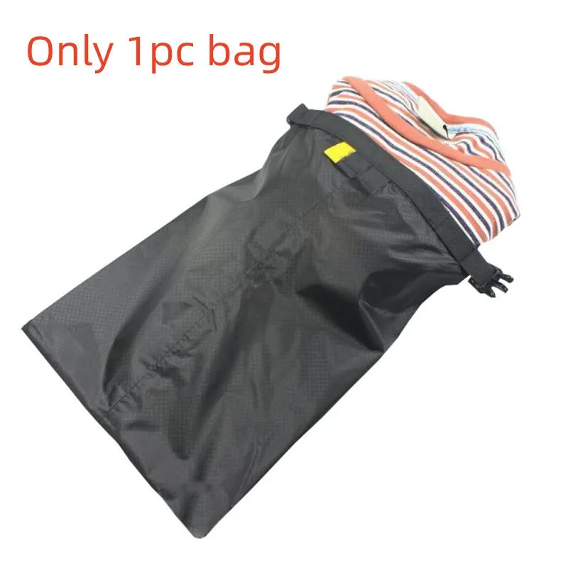 5pcs Waterproof Dry Bag Outdoor Beach Buckled Storage Sack Travel Drifting Swimming Snorkeling Bags Accessories