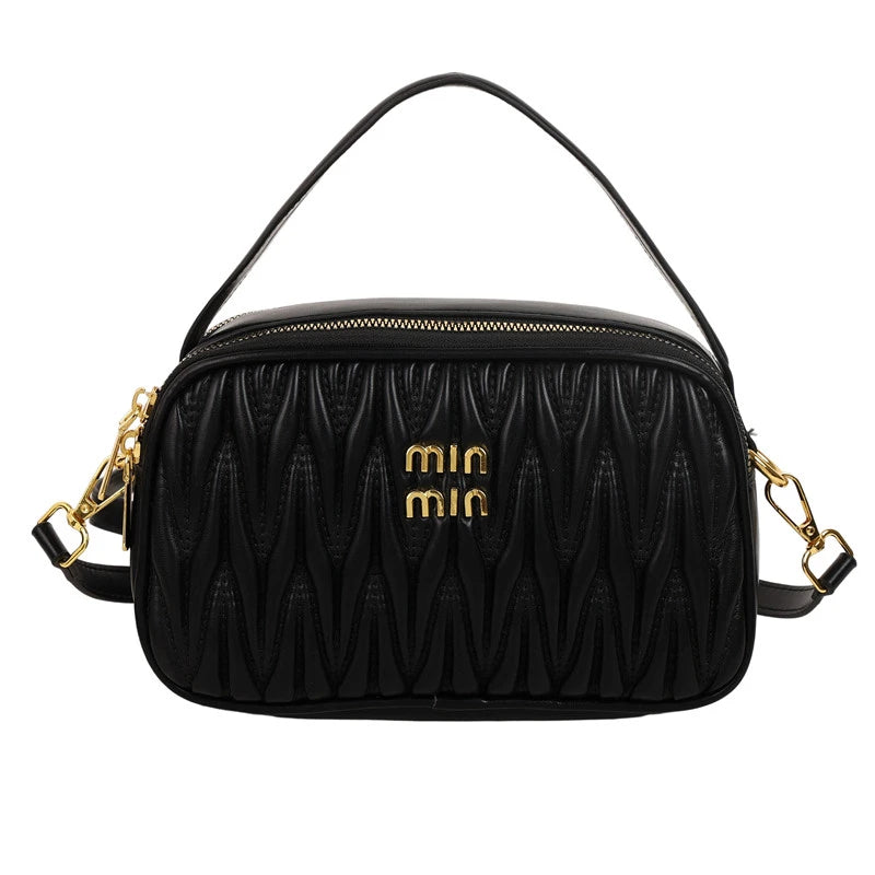 Trendy Designer Paris Fashion Bag With Elegant Leather And Solid Color For Women In Leisure