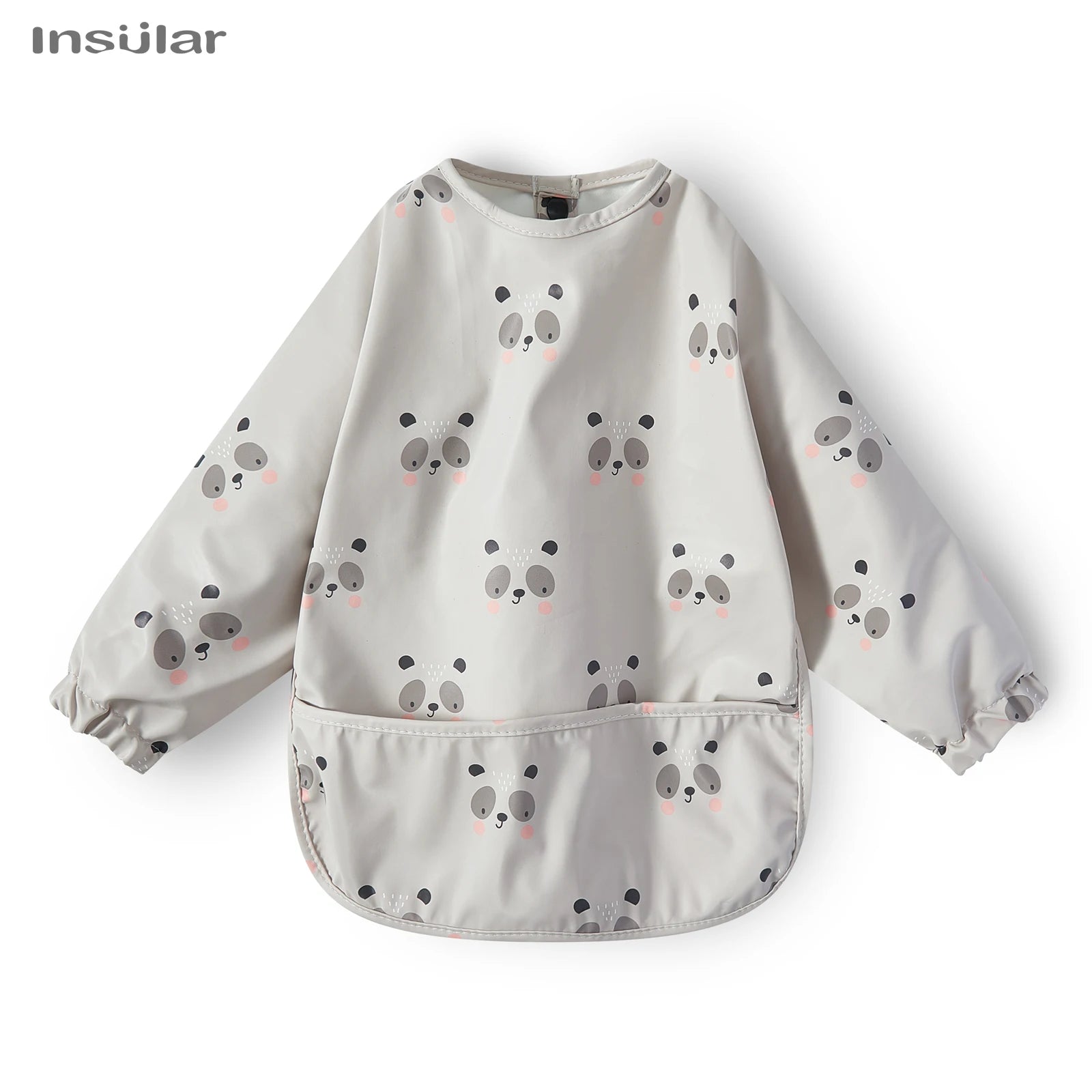 New Baby Bib with Pocket for Feeding Accessories Bibs for Children Waterproof Long Sleeve Bibs Aprons with Long Sleeve