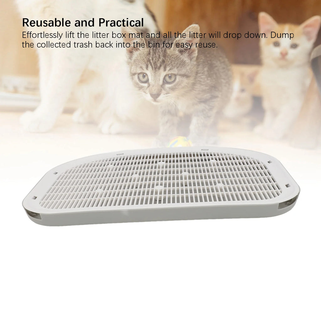 Cat Litter Mat Cat Litter Mat Waterproof Sturdy Anti Slip Leakage Resistant Easy to Clean Cat Litter Trapping Mat for Home