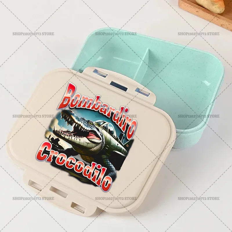 Italian Brainrot Bento Lunch Box Tralalero Tralala Boy Girl Food Storage Containers Kids School Picnic Lunchbox Dinner Case Gift