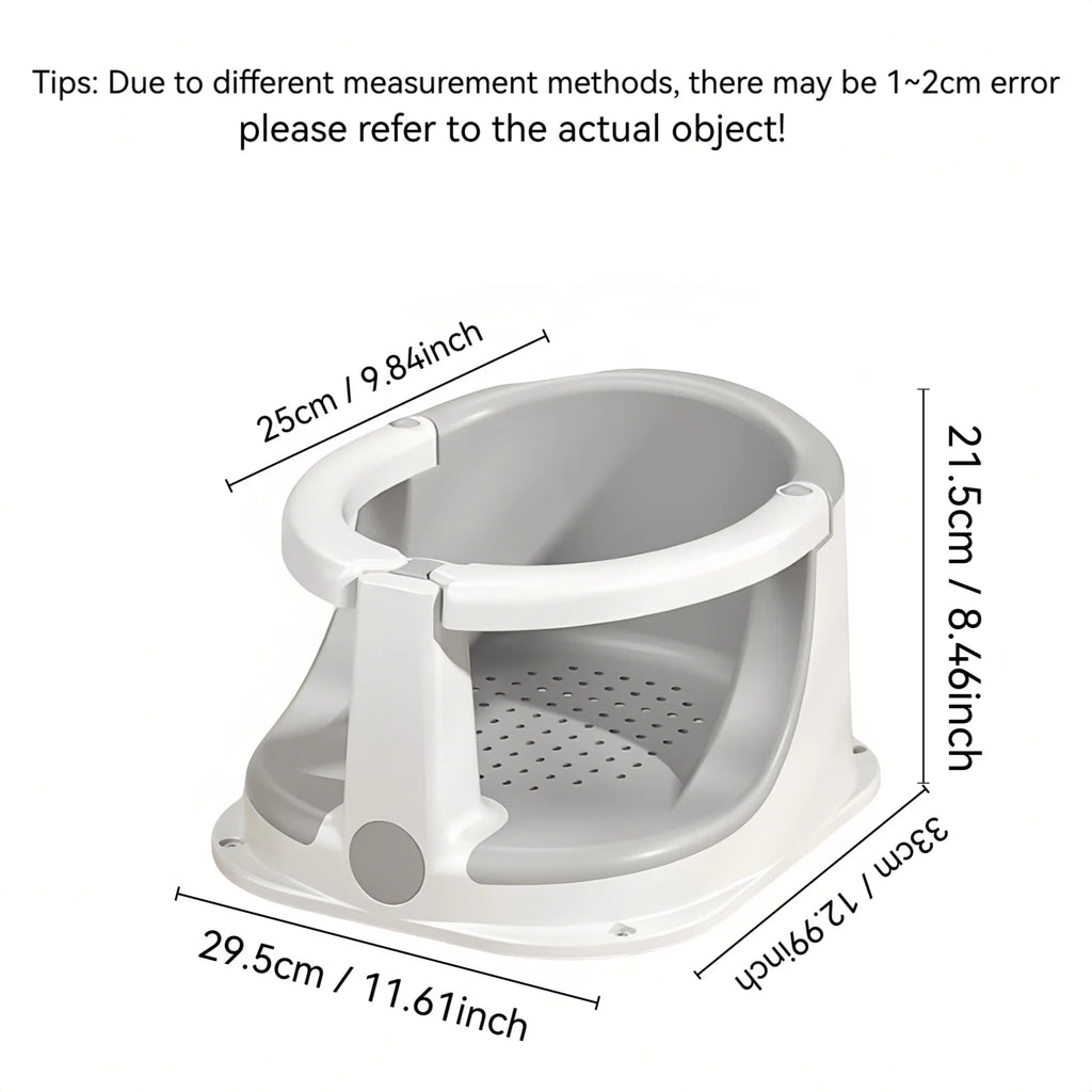 Baby Bath Seat, Baby Bath Support, Baby Sit Up Bath Seat, Children Safety Shower Assistance Supplies for Home Travel Housewarmin