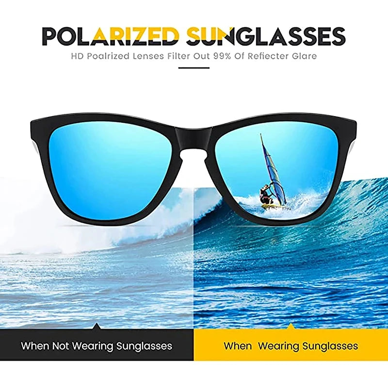 Sunglasses Man Anti-uv Sun Glasses Coating Lens Driving Fishing UV 400 Protection Outdoor Sports Shades 2024 New In
