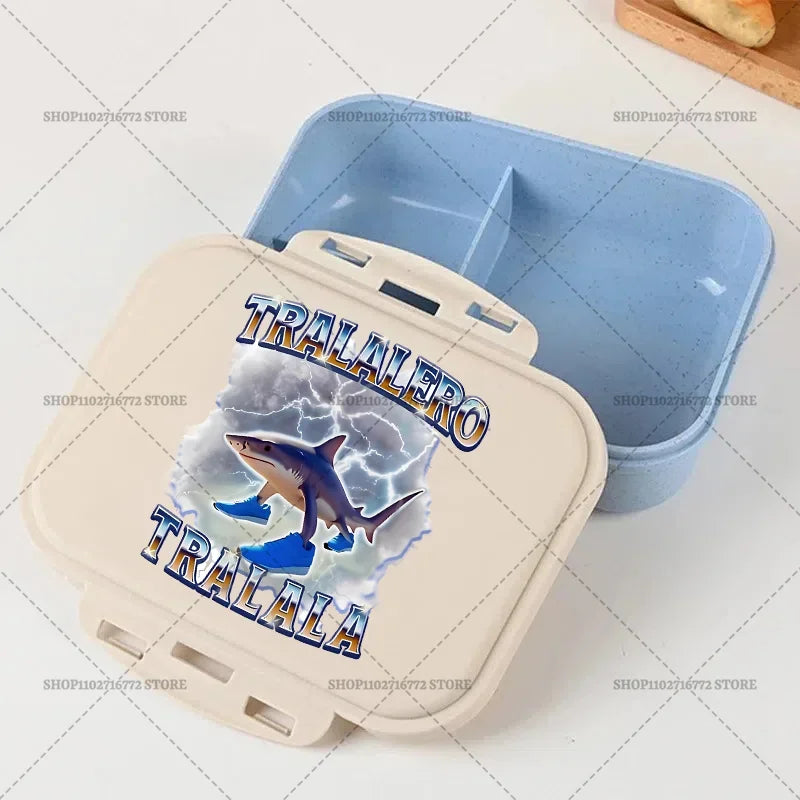 Italian Brainrot Bento Lunch Box Tralalero Tralala Boy Girl Food Storage Containers Kids School Picnic Lunchbox Dinner Case Gift