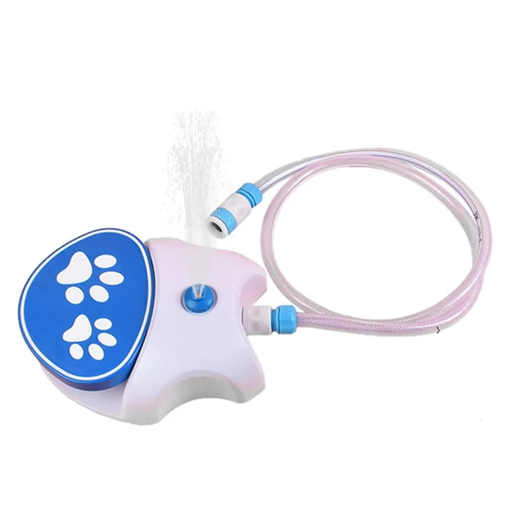 Dog Water Fountain Step Activated Outdoor Sprinkler Activated Water Feeder Large Pets Hydration with Water Hose