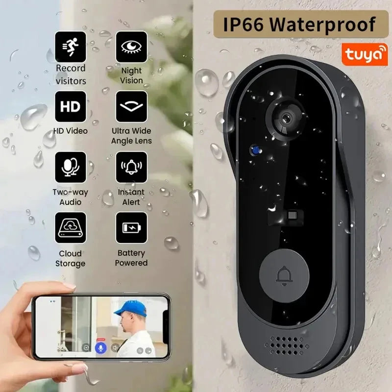 New Doorbell With Camera Wireless Bundle Doorbell Smart Home WIFI HD Outdoor Phone Camera Security Video Intercom Night Vision