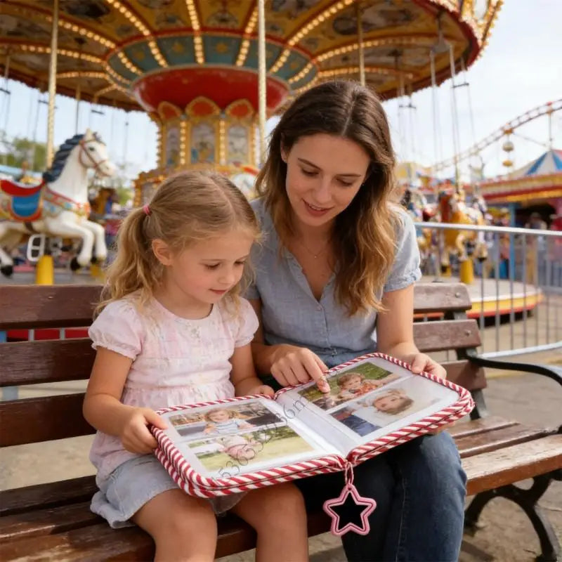 Baby's My Firsts Family Album Soft Photo Cloth Book Lovely My Firsts Book of Photos Baby Memory Album Gift for Newborns K43D