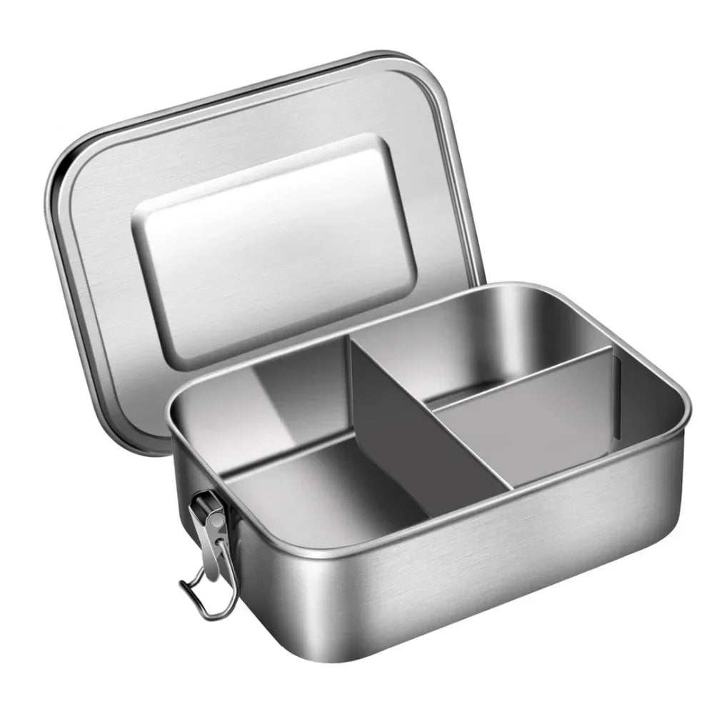 Bento Lunch Box adults, 304 Stainless Steel airtight lunchbox Food taper Meal Prep Containers,Packed lunch Bento Box BPA-free