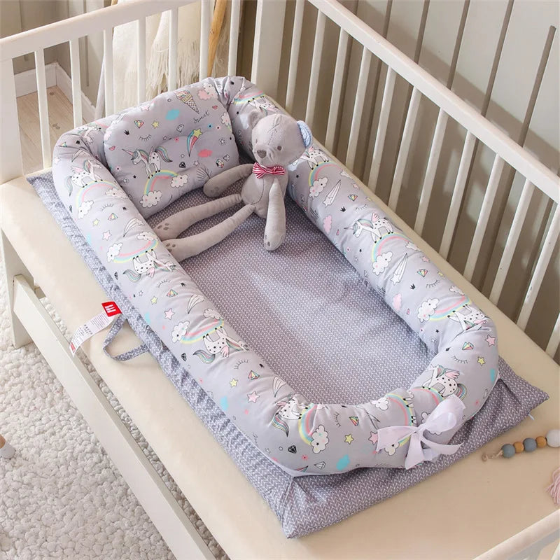 2025 New Portable and Washable Baby Bassinet - Bionic Crib for Newborns