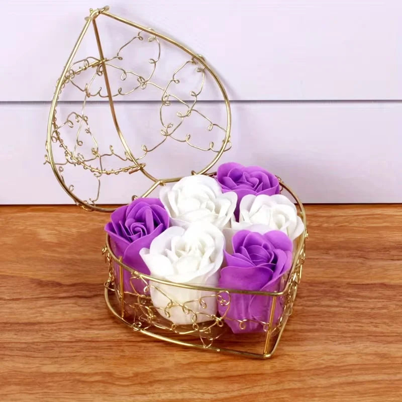 6-piece wedding gift set, heart-shaped gift box for guests, Valentine's Day decoration gift, suitable for girls/boyfriends