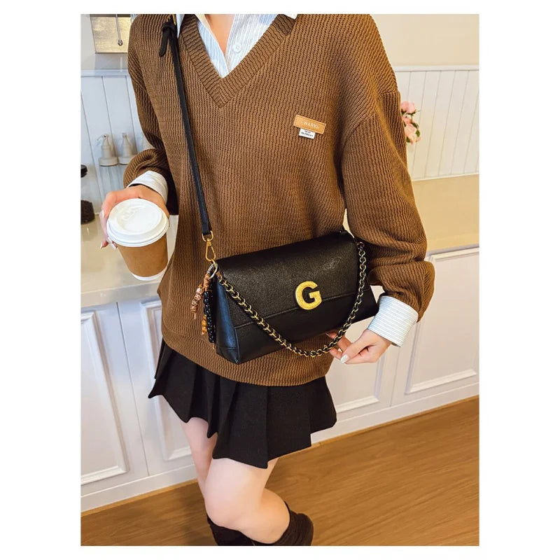 Women's Handbag Made Of Rivulet-Printed Leather Boasting Lisbon Commuter Vintage Spacious Daily Look