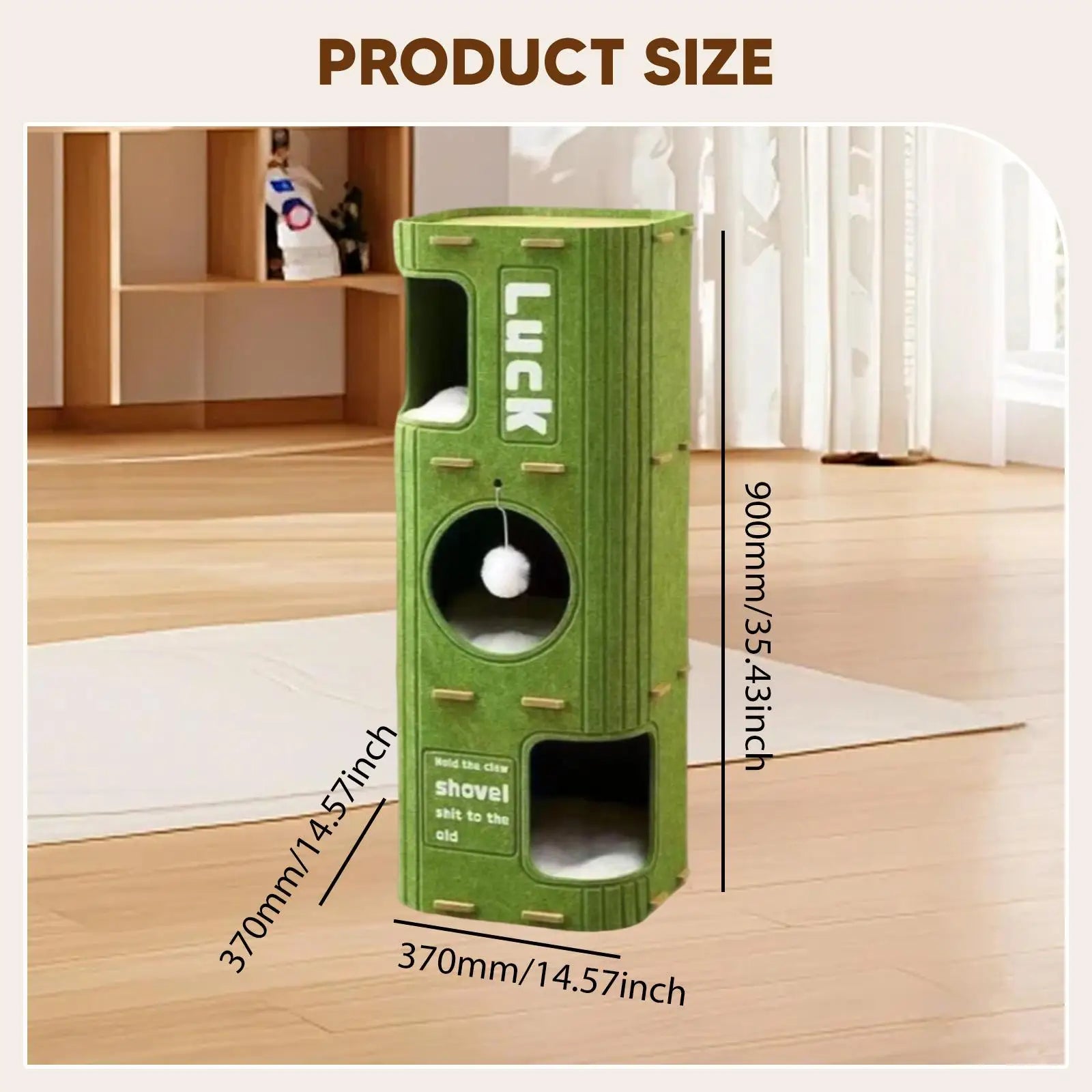 Felt Cat House Cat Tree Cute, Multipurpose, Playhouse for Indoor Cats Kittens, Play Rest Hide, Pet Supplies Hideaway