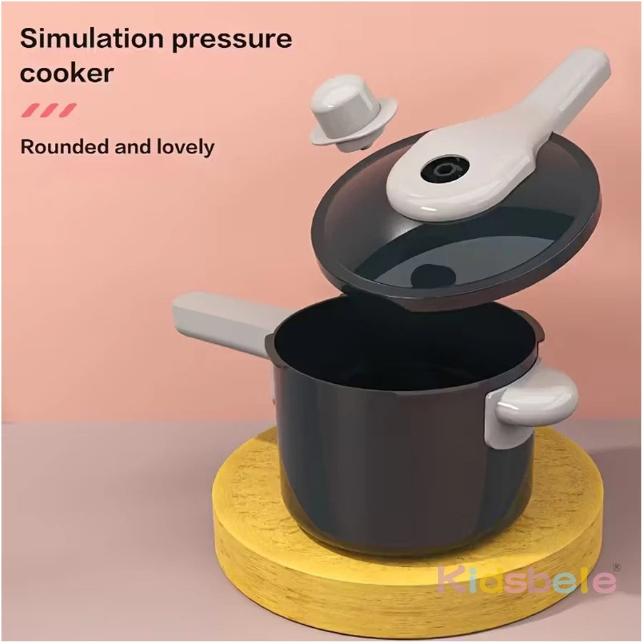 Large Kids Play Kitchen Set – Pretend Cooking Toys with Pots, Utensils, Stove & Food Accessories for Role Play