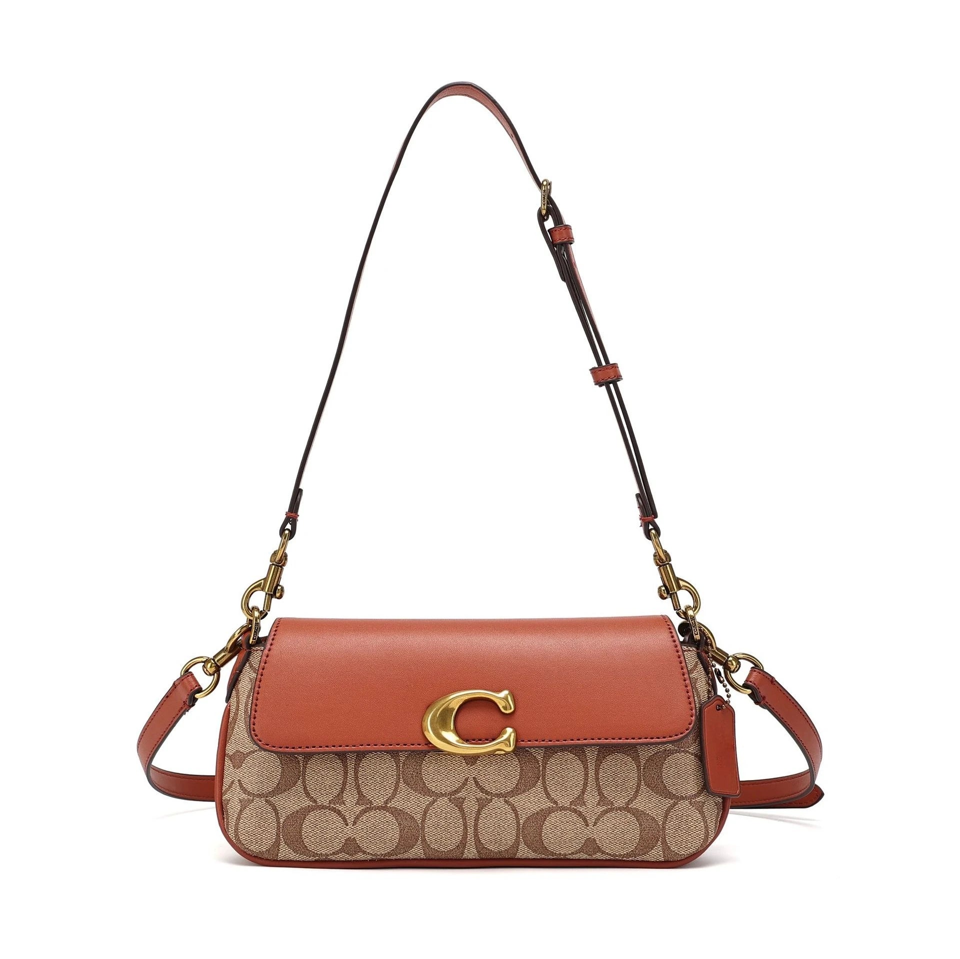 New Trapezoidal Square Bag, French Bread Bag, Retro Fashion Flip Cover Single Shoulder Crossbody Underarm Bag