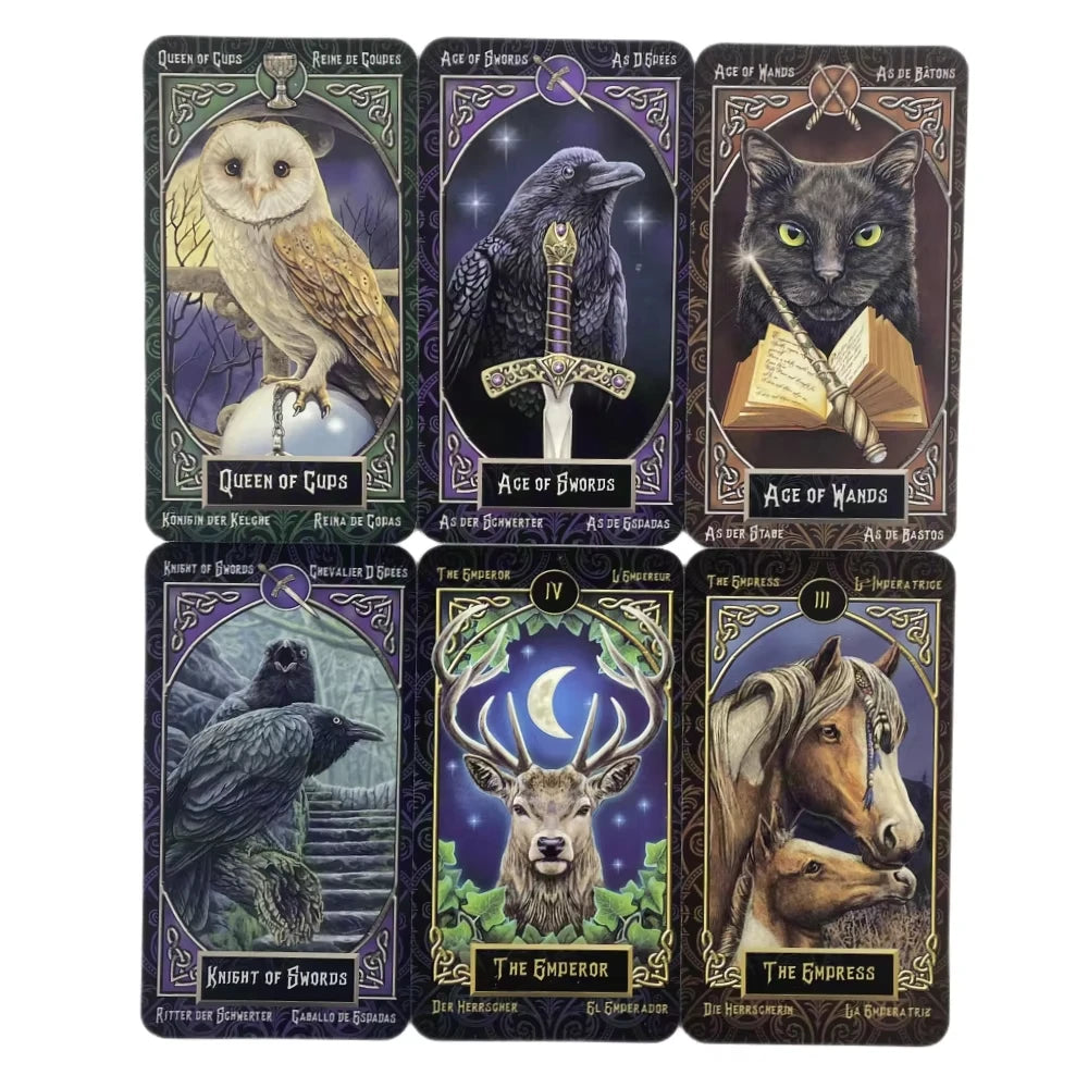 Spirit Beast Tarot Familiars Tarot Cards Deck English Spanish French German Version Mysterious Animal M