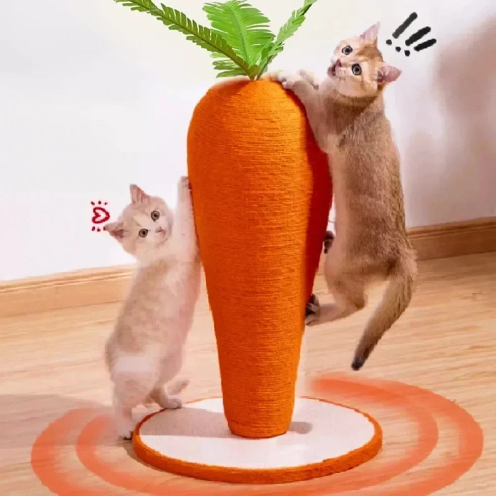 Carrot Cat Tree Cute Cats Sisals Carrots Pet Supplies Post Home Crawling Frame Pets Cats Fun Toys Sisal for Cat Scratching Rack