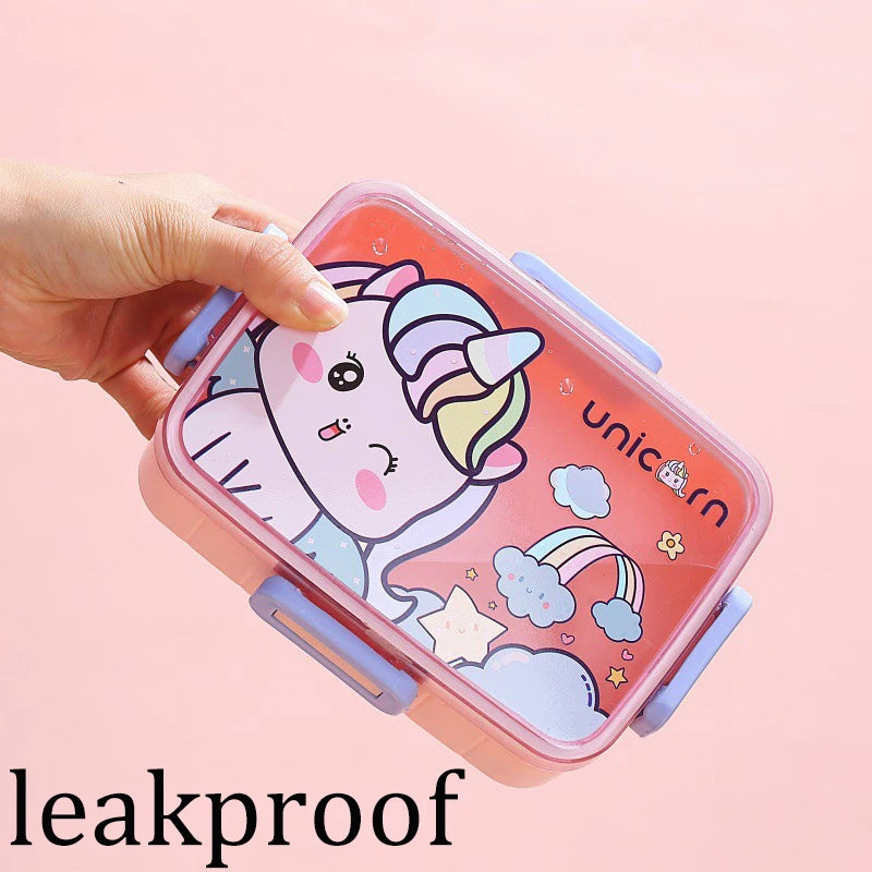 Cute Lunch Box for Kids Girls Boys With Compartments Bento Lunchbox School Child Leakproof Children's Food Snack Boxes New 2025