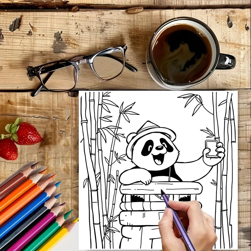 Animal Traveling Book for Adult | 28 Pages Colouring Book, Drawing Supplies for Christmas, Thanksgiving