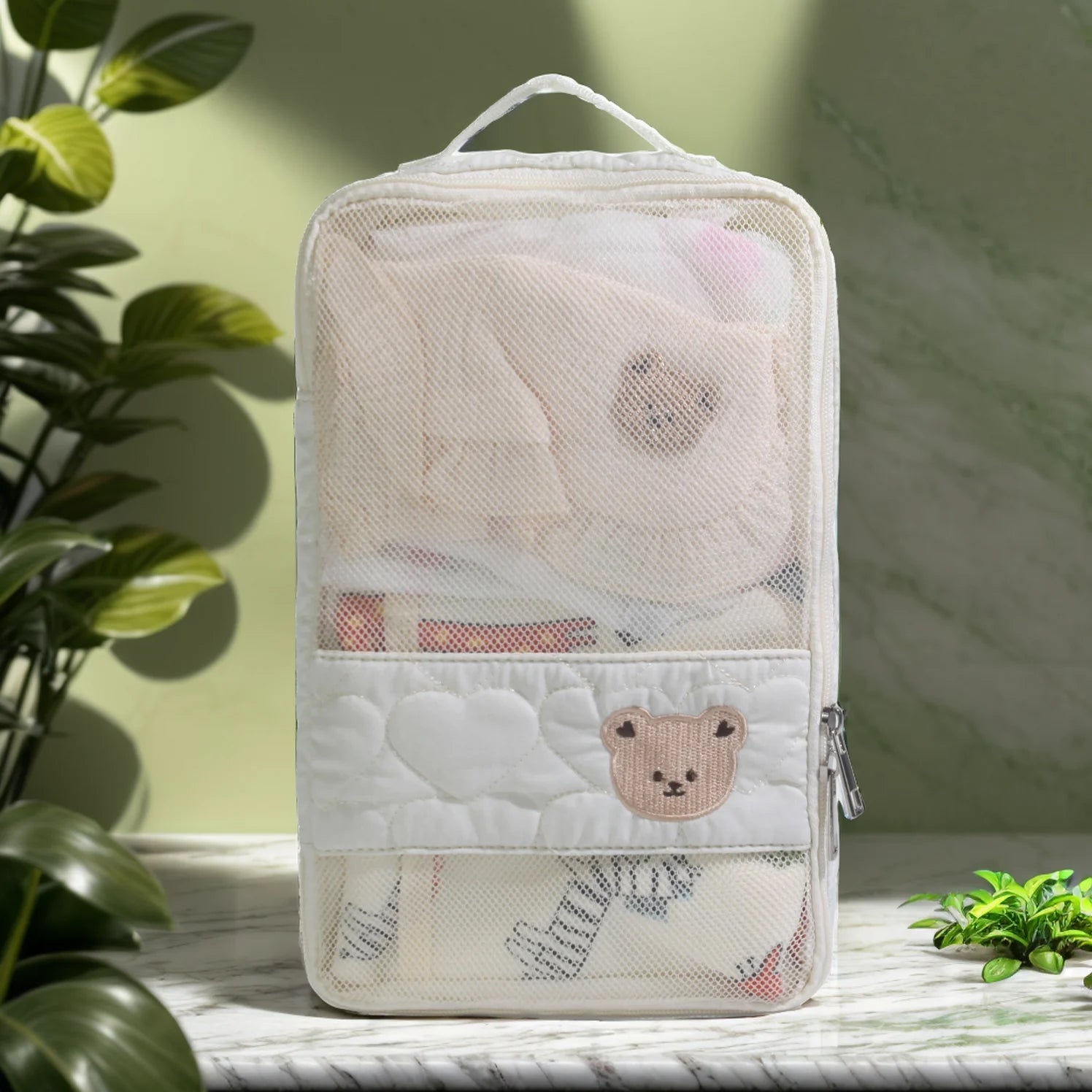 Travel diaper bag bag, waterproof portable diaper bag for baby clothes, mother toiletries bag, suitable for travel mommy bag