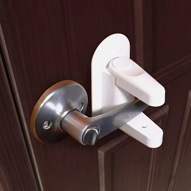 1PC Security Door Opening Protection Lock Handle Security Lock Anti-theft, Simple and Easy To Install, Leaving No Trace