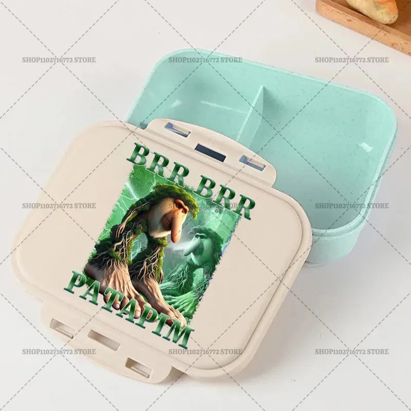 Italian Brainrot Bento Lunch Box Tralalero Tralala Boy Girl Food Storage Containers Kids School Picnic Lunchbox Dinner Case Gift
