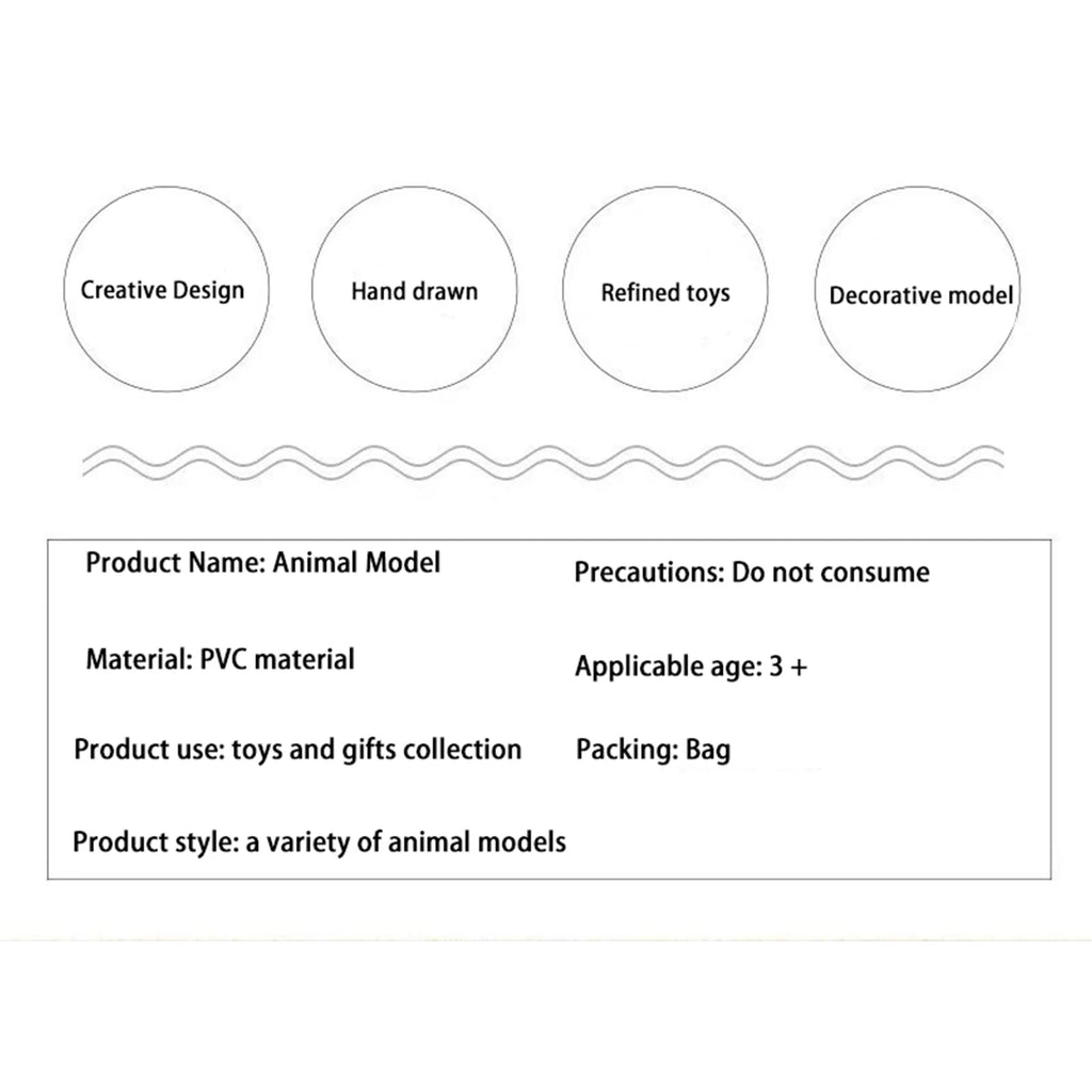Simulated Animal Models, Children'S Toys, Wild Tigers, Lions, Elephants, Giraffes, Hippopotamuses, Solid Simulation Of Animal Li