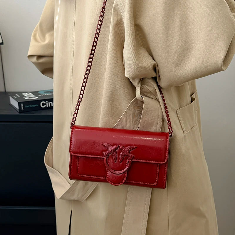 Elegant Leather Classic Designer Bag Paris Fashion Large Capacity For Women Messenger Crossbody Handbag Trendy