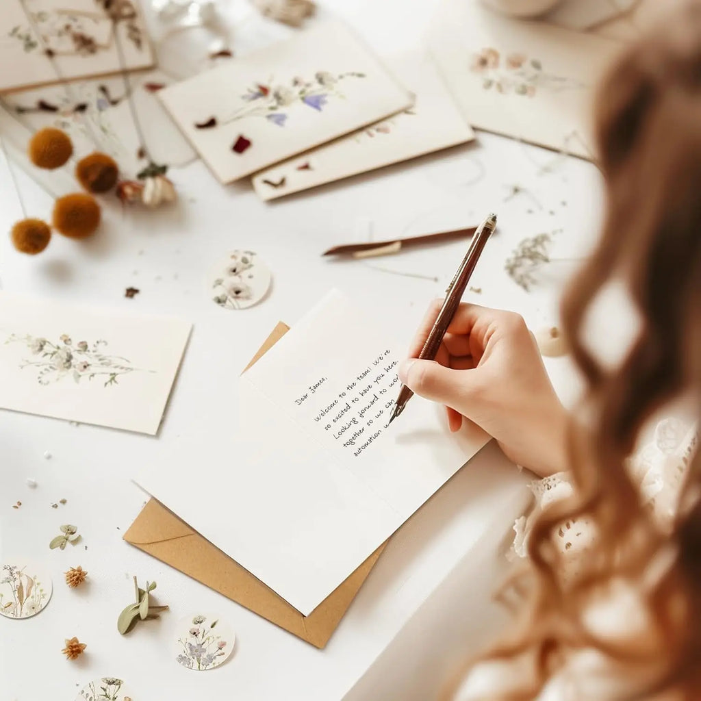 10 Pack Blank Greet Cards, Beautiful Watercolor Wildflower Blank Note Cards, Perfect Stationary Set For All Occasions