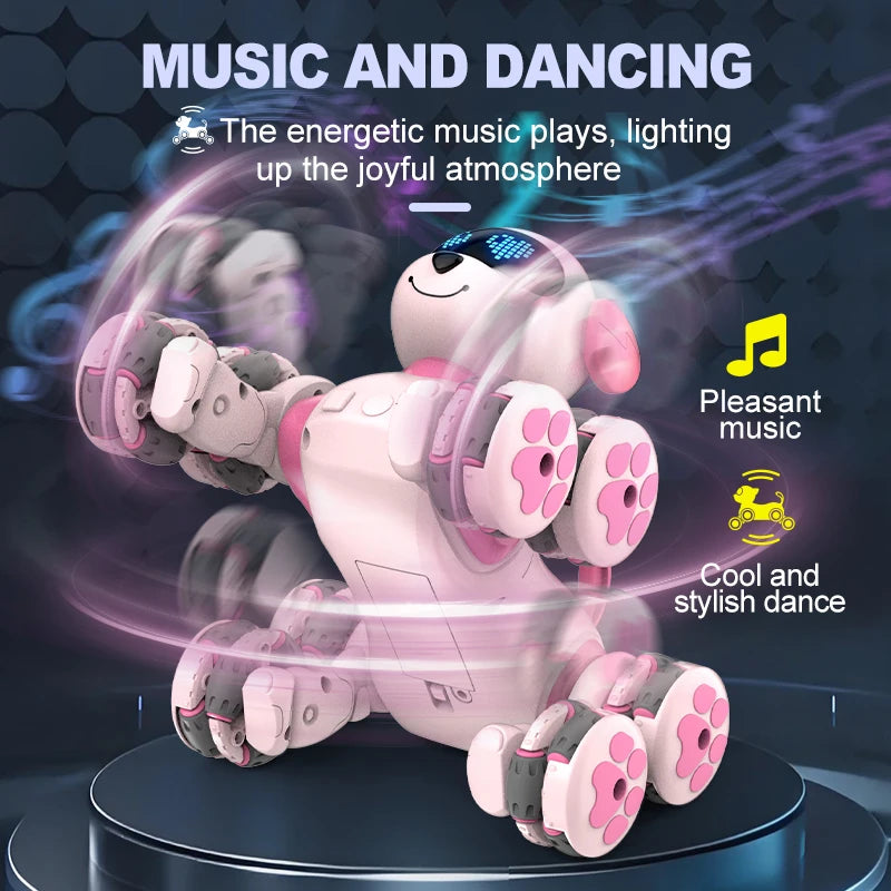 Remote-controlled robotic dog toy, interactive remote-controlled dog, robotic dog that can sing and dance with special effects.