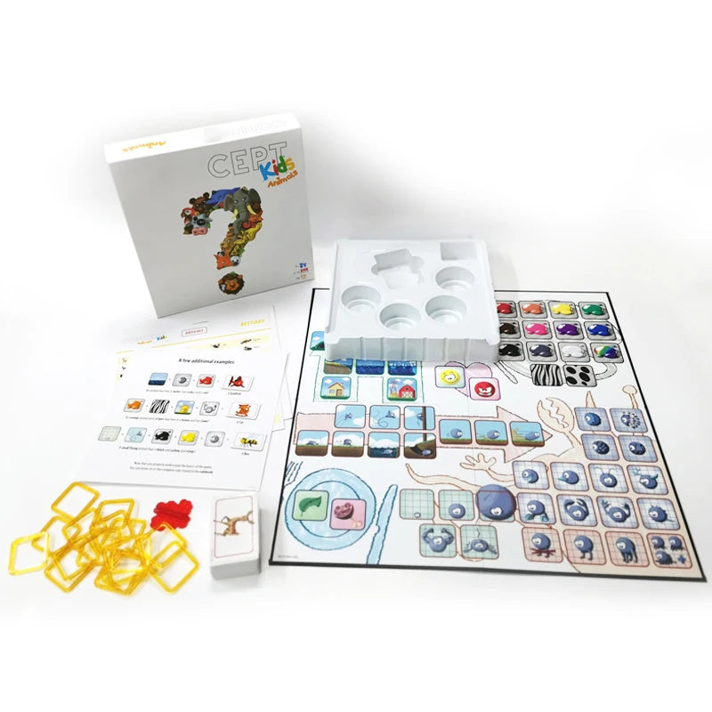 Interactive English Animal Board Game for 4-12 Players Family Party Word Guessing Fun Activity Best Friends Edition